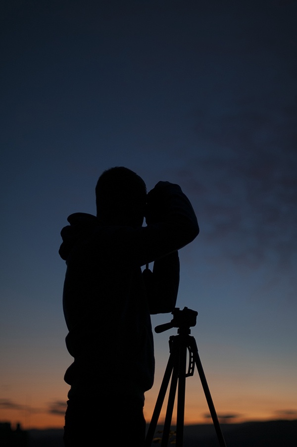 Sonnenuntergang Schlossberg Graz Schatten Kontrast Lichtspiel Stativ Kamera fotografieren Portrait 2015