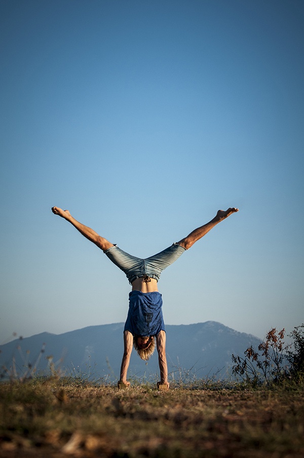 Acro Yoga AcroYoga Griechenland Insel Stille Ruhe Landschaft Horizont 2013 Spannung Spielerei